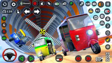 Tuk Tuk Taxi Driving Games 3D скриншот 2