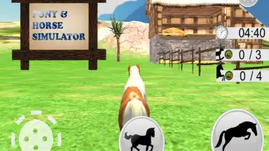 Pony Horse Simulator Kids 3D скриншот 1