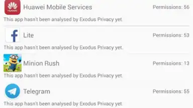 Exodus Privacy скриншот 2