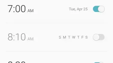 Samsung Clock скриншот 1