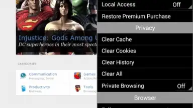 Photon Flash Player and Browser скриншот 2