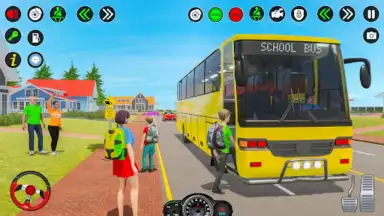 School Bus Driving Games 3D скриншот 8