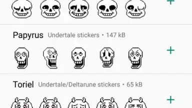Undertale & Deltarune Stickers for WhatsApp скриншот 1