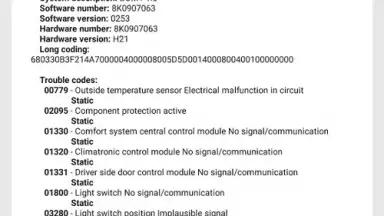 OBDeleven VAG car diagnostics скриншот 2
