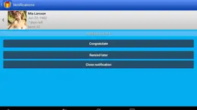 Дни рождения скриншот 4