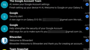BlueMail скриншот 2