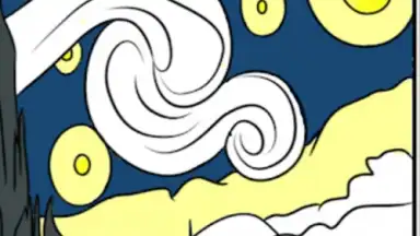 Vincent van Gogh Coloring Book скриншот 13