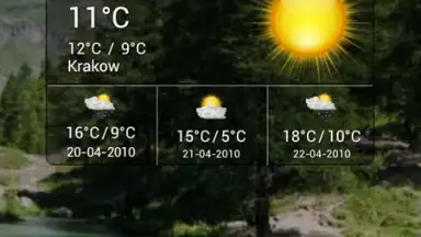 Cute Weather Widget скриншот 1