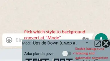 Upside Down Chat+ скриншот 3