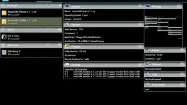 VirtualBox Manager скриншот 1