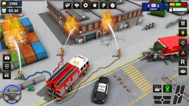 Rescue Fire Truck Simulator 3D скриншот 3