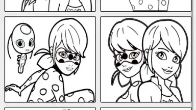 Coloring Ladybug & Blackcat скриншот 5