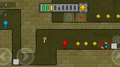 Red and Blue Stickman скриншот 5