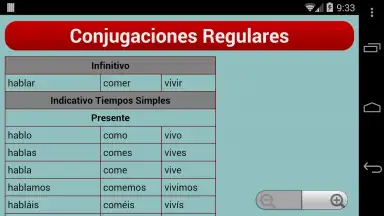 Spanish Verb Trainer скриншот 2