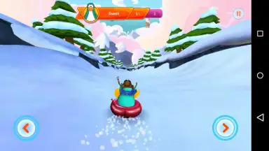 Club Penguin Sled Racer скриншот 2