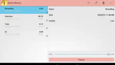 Audio Memos скриншот 2