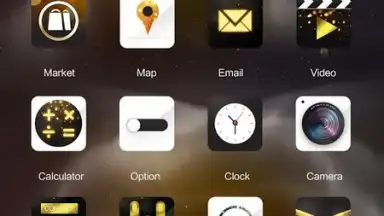 Gold Rush GOLauncher EX Theme скриншот 3