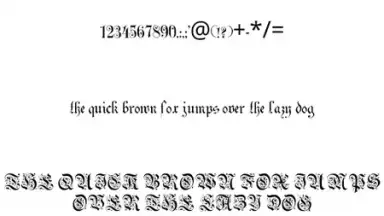 Gothic Fonts 50 скриншот 6