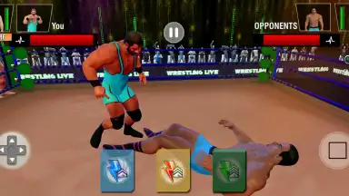 Tag Team Wrestling Games: Mega Cage Ring Fighting скриншот 5