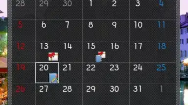 Calendar Widget скриншот 4