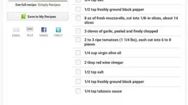 Recipes & Nutrition скриншот 10