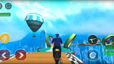 Police Bike Stunts Games скриншот 8