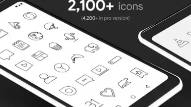 Lines Dark - Icon Pack скриншот 8