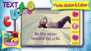 Cute Text Photo Maker and Editor скриншот 5