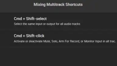 Shortcuts+ Audition скриншот 1
