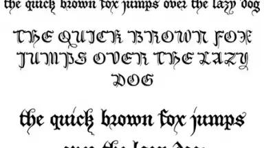 Gothic Fonts 50 скриншот 4