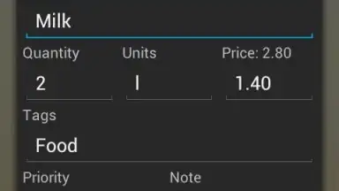 OI Shopping list скриншот 7