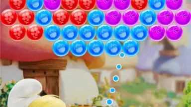 Smurfs Bubble Story скриншот 2