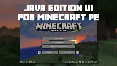Java Edition UI for Minecraft скриншот 5
