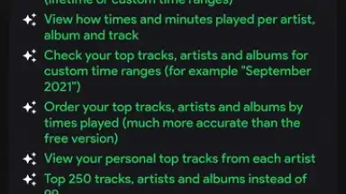 Spotistats for Spotify скриншот 1