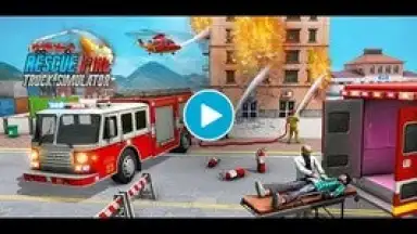 Rescue Fire Truck Simulator 3D скриншот 1
