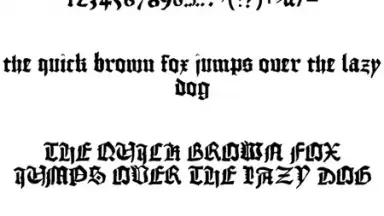 Gothic Fonts 50 скриншот 2