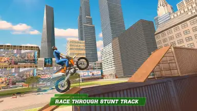 London City Motorbike Stunt Riding Simulator скриншот 5