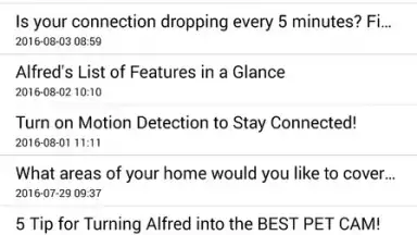 AlfredCamera Home Security скриншот 3