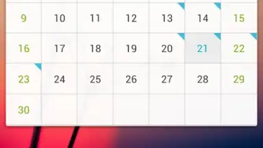 GO Calendar Widget скриншот 9