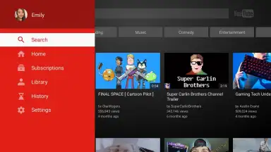 YouTube for Android TV скриншот 5