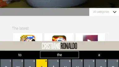 Cristiano Ronaldo Official Keyboard скриншот 1