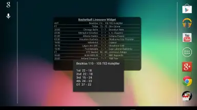 Basketball Livescore Widget скриншот 18