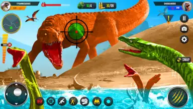 Wild Dino Hunting Jungle Games скриншот 4