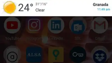 Transparent Clock Weather Cisco скриншот 1