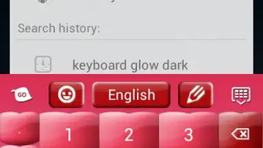 Pink Keyboard Hearts Glow скриншот 2