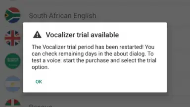 Vocalizer TTS Voice скриншот 2