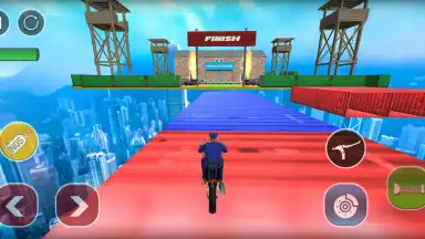 Police Bike Stunts Games скриншот 12