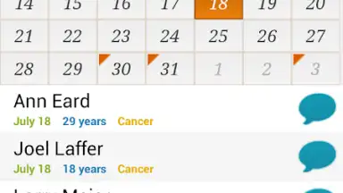 Birthday Calendar Free скриншот 8