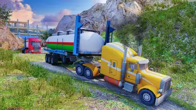 Oil Tanker Transport Offroad Truck Driver скриншот 3