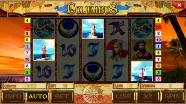 Columbus Deluxe slot скриншот 3